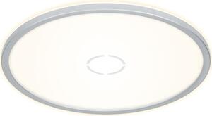 BRILONER FREE Plafoniera LED, design piatto, effetto retroilluminato, luce bianca neutra, colore argento, 42 x 2,9 cm