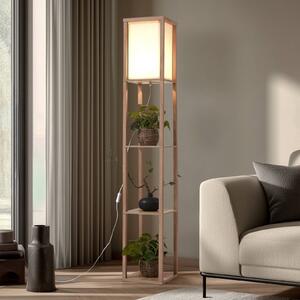 Lampada da terra Birta Lindby, Legno chiaro, Soggiorno / Sala da pranzo, Legno, Moderno, Lampada da terra