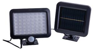 Luce solare a LED, faretto da esterno, IP44, nero, sensore