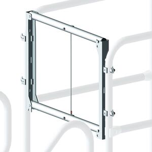 Barriera di sicurezza Zarges per scale di manutenzione e piattaforme di lavoro con gradini larghi 800 mm