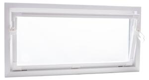 Finestra per locale secondario ACO, 80 cm, con ante a battente, vetro singolo, colore bianco. Ideale per cantine. Dimensioni: 80 x 50 cm