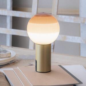 MARSET Lampada da tavolo di design Dipping Light, dimmerabile, Crema / Ambra, Soggiorno / Sala da pranzo, Vetro, Design, Lampada da tavolo