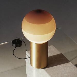 MARSET Lampada da tavolo di design Dipping Light, Crema / Ambra, Soggiorno / Sala da pranzo, Vetro, Design, Lampada da tavolo