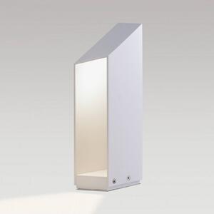 MARSET lampioncino LED Domus, altezza 37 cm, bianco, alluminio dimmerabile, Bianco / Opale, Alluminio, Design, Lampada LED da esterni