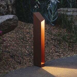 MARSET lampioncino LED Domus Altezza 55 cm Alluminio color ruggine Domus, dimmerabile, Marrone / Ruggine, Alluminio, Design, Lampada LED da esterni