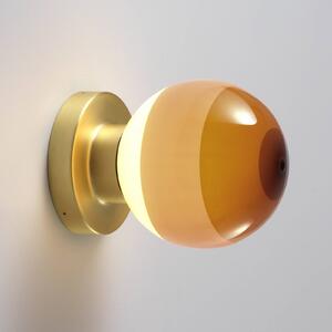 MARSET Applique da parete di design Dipping Light A2, dimmerabile, Ottone / Oro, Soggiorno / Sala da pranzo, Metallo, Design, Applique