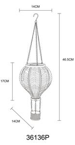 Globo 36136P - LED Decorazione solare a ciondolo 20xLED/0,5W/3V IP44 mongolfiera