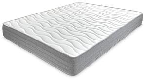 Materasso viscoelastico 140 x 200 cm con rivestimento in tessuto adatto per l'inverno e l'estate