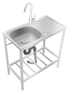 Lavello in acciaio inossidabile autoportante - 75 x 40 x 75 cm