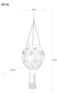Globo 36140 - LED Ciondolo decorazione solare 12xLED/0,02W/3V IP44 pallone volante