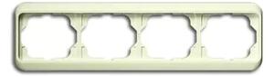 Cornice 4x avorio/bianco, orizzontale.alfa - Cornice quadrupla bianco crema 1724-22G