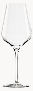 Set di 6 bicchieri da vino rosso in cristallo Quadrophil