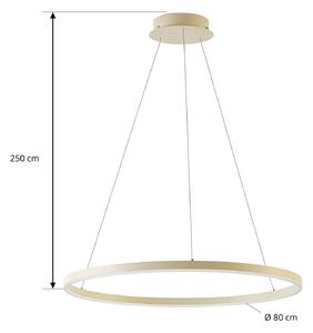Lampada a sospensione Albiona Arcchio, dimmerabile, Crema / Ambra, Cucina, Metallo, Moderno, Lampada a sospensione