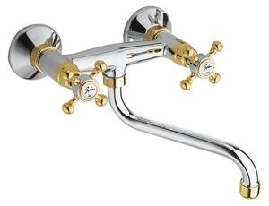 Sapho Reitano Rubinetteria Antea - Miscelatore per lavello Antea, cromo/oro 3062