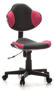 Hjh OFFICE sedia girevole per bambini KIDDY GTI-2 sedia da scrivania per bambini regolabile in altezza senza braccioli in tessuto