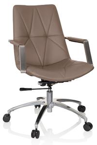 Sedia da ufficio, girevole, SARANTO II Macchiato marrone