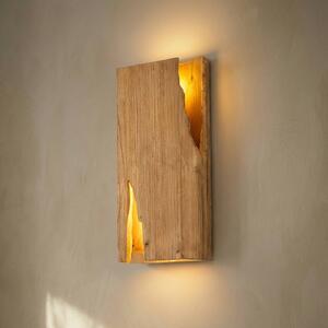 Applique Tarry Lucande, dimmerabile, Legno chiaro, Soggiorno / Sala da pranzo, Legno, Campagna / Rustiche, Applique