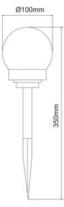 Globo 33770-3 - SET 3x Lampada LED solare SOLAR LED/0,06W/3V diametro 10 cm IP44