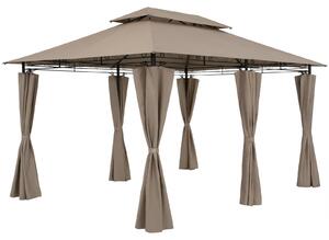 Casaria Gazebo Topas Padiglione 3x4m in Metallo Resistente Idrorepellente con Pannelli Laterali Tendone da Giardino Feste