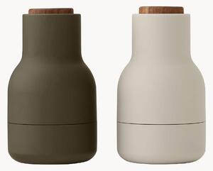 Set saliera e pepiera piccole con coperchio in legno di noce Bottle Grinder 2 pz
