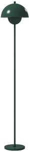 HOMCOM Lampada da Terra con Paralume Semicircolare e Interruttore a Pedale, in Acciaio, Ø30x155 cm, Verde | Aosom Italy