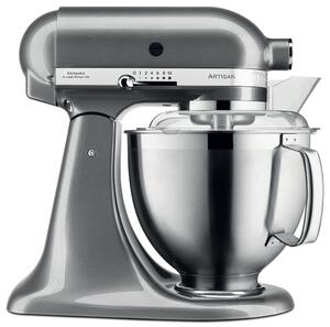 KITCHENAID Impastatrice Planetaria Capacit Ciotola 4.8 Litri Potenza 300 Watt colore Argento - 5KSM185PS Artisan Premium