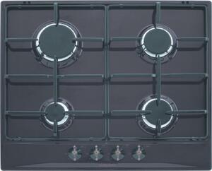 Glem Gas Piano Cottura 4 Fuochi a Gas Larghezza 60 cm colore Antracite - GT64AN