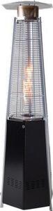 Domus Stufa a Gas per Bombola GPL da Esterno Piramide Riscaldante Potenza 5/12 kW 180 cm colore Nero - 12652