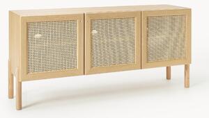 Credenza in legno di quercia con intreccio viennese Jolie