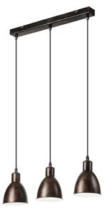 Brilagi - Lampadario LED a sospensione su cavo RIDDY 3xE27/60W/230V rame/patina