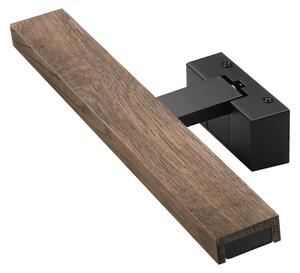 Brilagi - Illuminazione LED per specchio da bagno 3 in 1 WOODY MIRROR LED/8W/230V IP44 nero/rovere noce