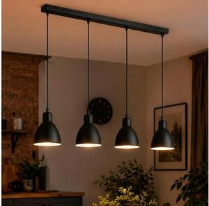 Brilagi - Lampadario LED a sospensione su cavo RIDDY 4xE27/60W/230V nero