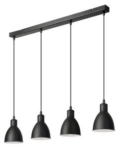 Brilagi - Lampadario LED a sospensione su cavo RIDDY 4xE27/60W/230V nero