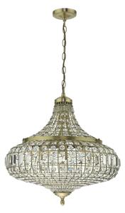 Där Lighting ASM0675 - Lampadario a catena ASMARA 6xE14/40W/230V ottone
