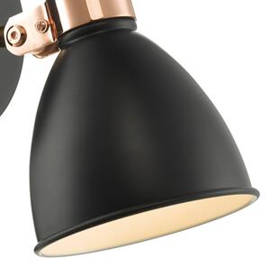 Där Lighting FRE0722 - Faretto da parete FREDERICK 1xE14/40W/230V nero