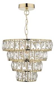 Där Lighting CER0135 - Lampadario a catena CERYS 1xE27/60W/230V, dorato