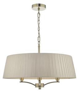 Där Lighting CRI0429 - Lampadario a catena CRISTIN 4xE14/40W/230V ottone/taupe