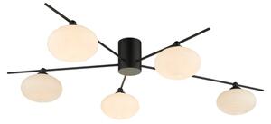 Där Lighting JAS5422 - Lampadario da soffitto a montaggio superficiale JASPER 5xG9/25W/230V nero