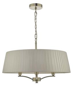 Där Lighting CRI0429 - Lampadario a catena CRISTIN 4xE14/40W/230V ottone/taupe