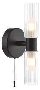 Där Lighting BOL0922 - Applique da bagno BOLTON 2xG9/5W/230V IP44 nera
