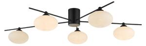 Där Lighting JAS5422 - Lampadario da soffitto a montaggio superficiale JASPER 5xG9/25W/230V nero