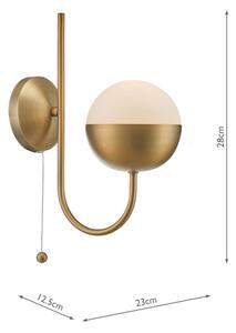 Där Lighting AND0742 - Lampada da parete ANDRE 1xE14/11W/230V ottone