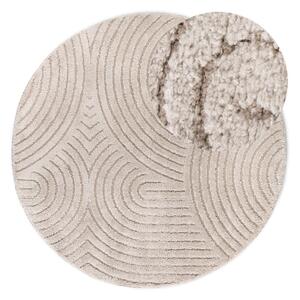 Tappeto rotondo beige ø 160 cm Panglao New York Taupe – Elle Decoration
