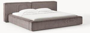Letto imbottito in velluto a coste Lennon