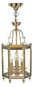 Där Lighting MOO0340 - Lampadario a catena MOORGATE 3xE14/60W/230V ottone
