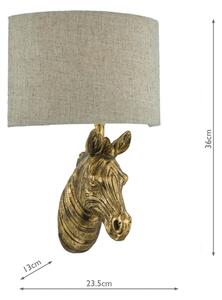 DarLighting ABB0735 - Applique da parete ABBY 1xE14/40W/230V lino/oro