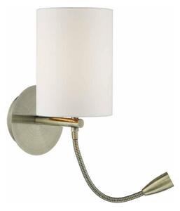 Där Lighting FET0775 - Lampada da parete LED FETA 1xE27/60W/230V + LED/1W ottone