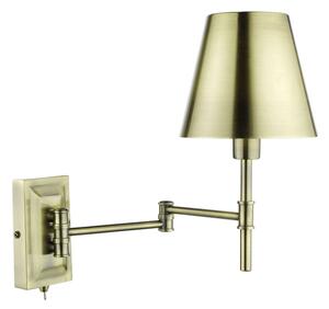 Där Lighting KEN0775 - Lampada da parete con braccio flessibile KENSINGTON 1xE14/25W/230V ottone