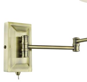 Där Lighting KEN0775 - Lampada da parete con braccio flessibile KENSINGTON 1xE14/25W/230V ottone