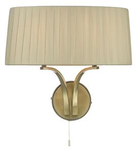 Där Lighting CRI0929 - Lampada da parete CRISTIN 2xE14/40W/230V ottone/taupe